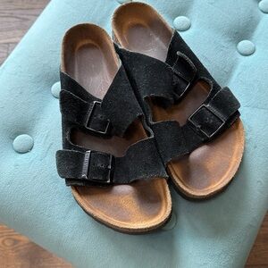 Birkenstock Black Suede Women's Sandals